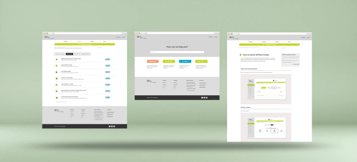 Getbizz support - website